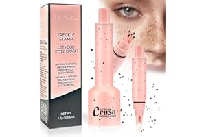 YIAE Stylo Taches de Rousseur Naturelles, Résistant à l'Eau & Transpiration, Séchage Rapide, Appli-cation par Pression, Maquillage Freckles Ensoleillées Naturelles pour Plage & Look Quotidien - 2.0 Moyen