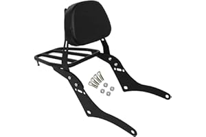 BAIONE Worldmotop Motorcycle Sissy Bar Backrest Rear Passenger Seat for Honda CMX 500 Rebel CMX 300 CMX500 2017-2022 Detachable Backrest Pad (A)
