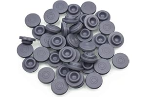 SUCOHANS Mushrooms Self Healing Injection Ports Rubber Bottle Stoppers (100 peices) 20mm/0.7874in for 13 mm (0.5118in) diameter opening Mason Jar Lids