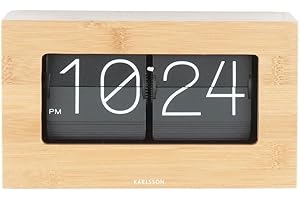 Karlsson Flip Clock Bamboo