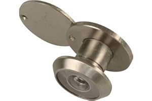 Amig - Wizjer do drzwi | Obiektyw nadkątny | Do drzwi wejściowych wewnętrznych i zewnętrznych | Kolor srebrny | Mosiądz | Pomiary: średnica 14 mm | Grubość drzwi 15-25 mm