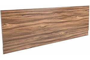 Aquariss 1700 mm Walnut Effect Front Straight Wrapped Wood Bath Panel