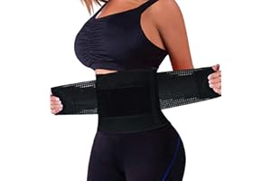 QEESMEI Waist Trainer Belt for Women & Man - Waist Cincher Trimmer Weight Loss Ab Belt - Slimming Body Shaper Belt