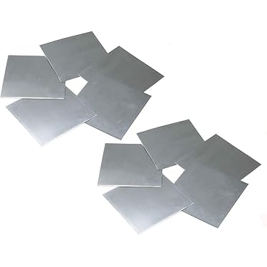 ROMISBABA 12 Stuks Anodeplaat van zuiver zink strip basis ambachtelijke