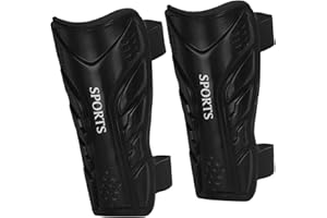 FAXIANTHER Parastinchi da calcio regolabile per bambini, per ragazze e ragazzi, per evitare collisioni, protezioni per polpacci, leggere, parastinchi sportivi