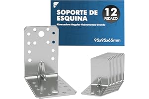 shinfly 24 Piezas Escuadras Metálicas 40×40×40 mm, Conector angular galvanizado, Escuadras para muebles de madera, sillas, mesas, ventanas