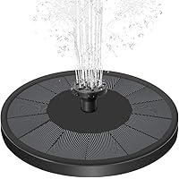Senders Solar Springbrunnen, Solar Teichpumpe mit 3.5W Solar Panel Garten Wasserpumpe Solar Schwimmender Fontäne Pumpe…
