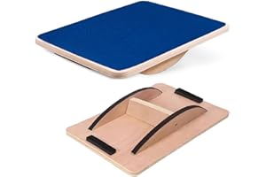 Dikumi Balance Board Professional Wobble Board für Erwachsene,bis 350 Ibs für Koordinationsfähigkeiten Hindernis Kurse Sensorisches Spielzeug, Professionelle Rocker Balance Board für Physiotherapie
