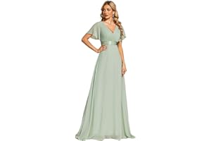 Ever-Pretty Robe de soirée en Double V-col et Manches Courtes 09890