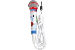 Bontempi | KeyTune Mic - Microfono Unidirezionale a Condensatore per Tastiere Giocattolo, Rosso