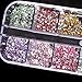 3000pcs 2mm Round Rhinestons 12 Colors Hard Case Nail Art Tips Acrylic UV Gel