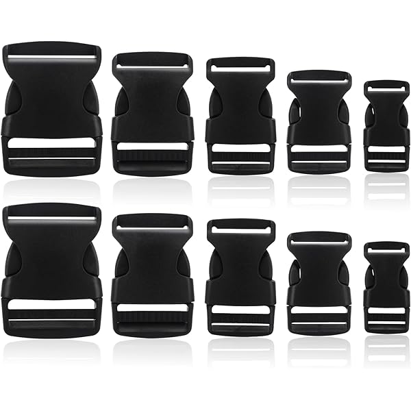 AceCamp Duraflex, 7046, reservegesp, 50 mm, zijgesp, zwart