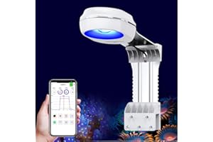 PopBloom RL60 eclairage aquarium led rampe led aquarium eau de mer eclairage aquarium récifal marin eclairage led reef 50-100CM (Blanc)