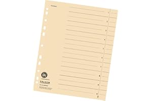 Falken Divisori in cartoncino in fibre riciclate A4-100er Pack hellchamois