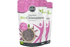 ‎BORCHERS 2 x borchers Bio Chiasamen | Ballaststoffreich | Quelle für Proteine | Bio-Qualität | 500 g