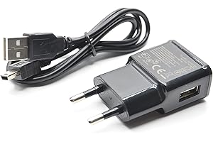 Chargeur + câble USB Compatible avec Toutes Les calculatrices Texas Instruments (TI 82, 83 Premium CE, Nspire CX Cas, TI 84 Plus…). Charge Rapide, synchronisation et Transfert données