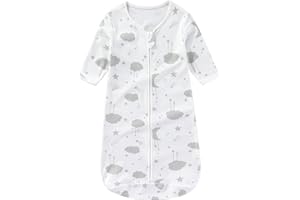 poraceous Śpiwór letni dla niemowląt, 100% bawełna, 0,5 Tog, oddychający śpiwór dla niemowląt, 80 cm, dla chłopców i dziewczynek, noworodków w wieku 6-12 miesięcy