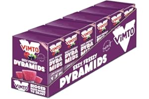 SYNC'T Vimto Ice Pops - Triangle Freeze Lollies - Bulk Box of 48 x 62 ml Vimto Pops- Gluten Free, Vegetarian, Kosher Approved