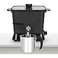 Marvenoria Wax Melter for Candle Making, 4.3L Electric Candle Wax Melting Pot with Pour Spout and 1.2L Pot - UK Plug