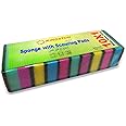 Kingston Rainbow Dish Cleaning Foam Sponge with Scouring Pad, Long-Lasting and Durable, Sensitive Surfaces, Pack of 10 pcs.