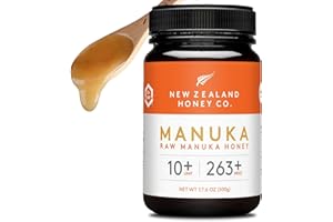 Miel de Manuka MGO 263+ / UMF 10+ de New Zealand Honey Co. | Actif et brut | Fabriqué en Nouvelle-Zélande | 500g