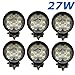 Produktbild 27 W 4.3 inch LED Work Light 2565LM LED Licht Lampe Arbeitsscheinwerfer Strahler Auto Boot Geländewagen LKW Traktoren Industriefahrzeuge SUV ATV Ute DC 12 V 24 V 6 pezzo