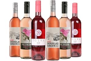 WDS GROUP Premium Rosé Wine Mixed Case of 6 - Tolva, Folonari & Douglas Green