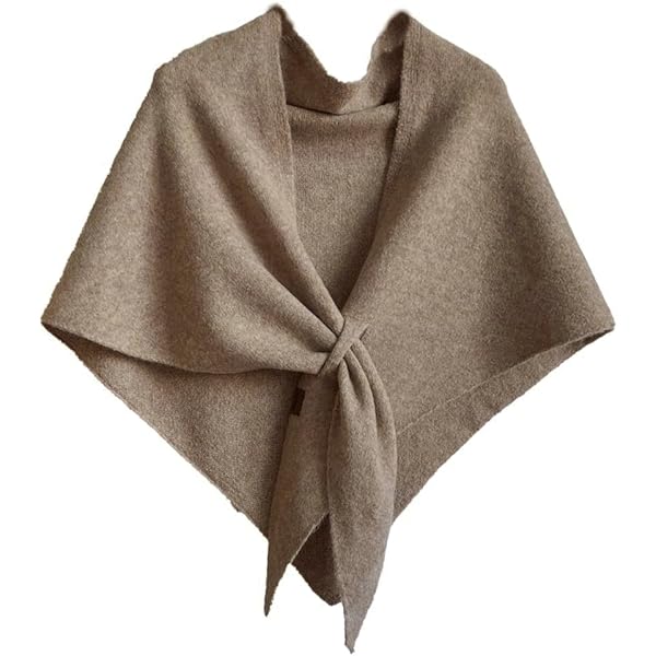 Vrouwen Winter Warme Sjaal Middeleeuwse Vintage Gebreide Cosy Wrap Sjaal Dames Gift Voor Moederdag Trui Driehoekige Sjaals Cape, Bruin, One size
