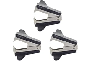 EARLY BUY Staple Remover 3 Pack, Staple Remover, Staple Remover,Black Lightweight Staple, Grip Staple Pull, Steel Jaw Binding Supplies Removal, Tool for Family School Office