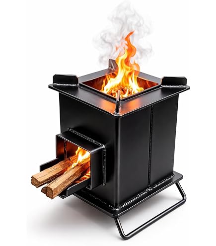 Wood Fired Rocket Stove Smokeless Stove For Home&Large Family