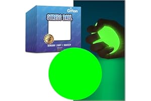 Gifton - Neon Glow DNA Stress Relief Ball Novelty Fidget Toy for ADHD Anxiety Physio Therapy - Gift for Men Women Teen Kids Adults - Birthday Present for Boy Girl Christmas Stocking Filler