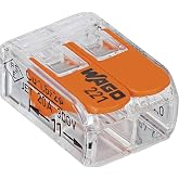 WAGO Connection Terminals 221-612 | 2-pole, up to 6 mm2, 10 pieces, COMPACT cable connectors with lever for all types of cond