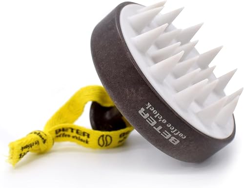 Beter - Cepillo Masajeador para Cuero Cabelludo, ideal para exfoliar - Coffee O'clock - Masajeador capilar - Emulsionador de