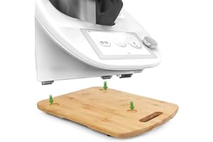 PBWZF Gleitbrett für Thermomix TM6/TM5, Gleitbrett aus Holz Schnelles Bewegen Rollbrett Slider Unterlage Brett für Thermomix Vorwerk Küchenmaschine TM5/TM6 Zubehör