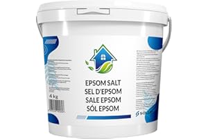 SOLUP Epsom Salz 4 KG I Badesalz I Bittersalz I Dead sea Salt I Bittersalz zur Darmreinigung I Natürliche Bittersalz zum Entspannen I 100% reines Magnesiumsulfat I Magnesium Sulfat Badesalz Natur