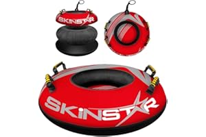 SkinStar Professionale Snow Tube Presentazione Bob Slitta Gomma Schneereifen Gomma Antiscivolo Ø70cm Rosso
