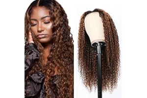 AIPLIANTFIS Curly Wave Perruques Cheveux Lace Wig Human Hair for Women Glueless Wig Pre Plucked Free Part Wig Brazilian Remy Hair Real Unprocessed Virgin Hair Perruques Cheveux Human Hair Wig 26 Pouce