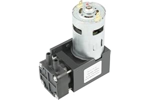 TOSUNY Pompe à vide, Mini pompe à vide Oilless DC12V 42W, débit -85KPa 40L / min, Mini moteur de pompe à air