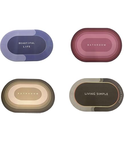 Tappeto Bagno Antiscivolo In Microfibra - 40x60cm Grigio, Super Assorbente E Morbido - Foto 8