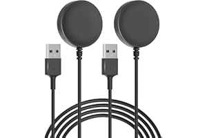 Bicmice Charger for Samsung Galaxy Watch Ultra/FE/7 6/6 Classic/5 Pro/5/4/4 Classic/3/Active 2/Active 100cm USB Magnetic Wireless Charging Cable Replacement for Galaxy Watch Charging Dock - 2Pack