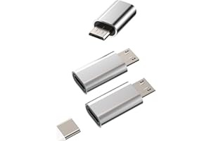KEFIANY USB C Mutter auf Micro USB Männlich Ladekabel Adapter(3pack) Kompatibel für Samsung Huawei Xiaomi Galaxy S6 S7 Edge Type C Charger Kabel to Android Klinke Ladegerät Netzteil Stecker Zubehör tp