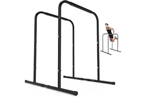 leikefitness Pull Up Dip Station Strength Training Dip Stands Station Tricep Dips Push-Ups For Home Gym
