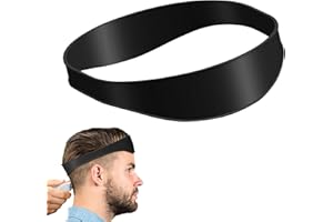 Lotbun Gebogenes Haarschnitt Band, Silikon Haarschnitt Band, Haarschnitt gebogenes Band, Hair Trimming Guide Silikon-Haarschnittband, Neckline Shaving Template