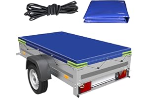 Plutohiker Anhängerplane Flachplane 2075x1140x100 mm für viele 750kg Hänger- Autoanhänger Abdeckplane