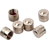 Ziciner Lot De 4 Bouchons De Valve De Pneu De Voiture, Accessoires De Garniture De Pneu En Alliage D'aluminium, Capuchons De Tige De Roue à Air