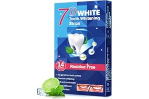 CELAKEETY Teeth Whitening Strips, Pap+ Safe & Effective Teeth Whitening Strips for Sensitive Teeth, Non-Slip, No Residue Gels Teeth Whitener Strips (14 Strips, Lime Favor)