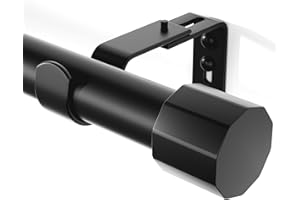 SZXIMU Curtain Poles for Eyelet Curtains 81 to 239cm, Curtain Rods for Windows adjustable Curtain Rod with 4 Brackets Metal Curtain Rail for Living Room, Bedroom, Kitchen