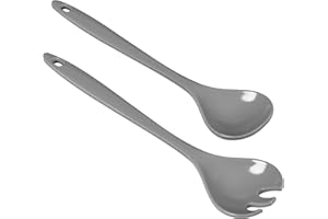 KUHN RIKON Service à salade gris/gris clair, 28 x 6.5 x 2 cm