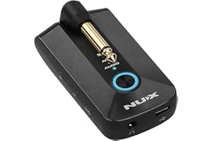 NUX Amplificador de auriculares Mighty Plug Pro para guitarristas y bajos en un formato de bolsillo y fácil de usar