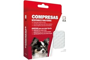 ICA COM1 Compresses pour Culotte Blanc S 75 x 44 mm
